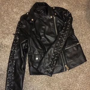 Faux leather jacket